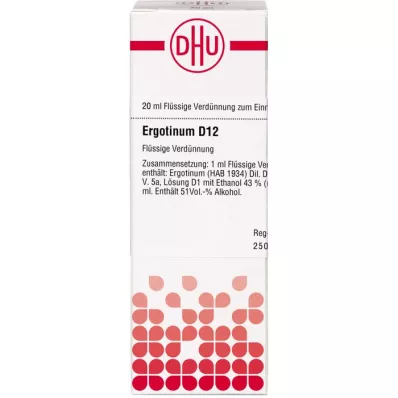 ERGOTINUM Dilución D 12, 20 ml ERGOTINUM Dilución D 12, 20 ml