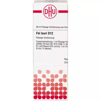 FEL TAURI Dilución D 12, 20 ml