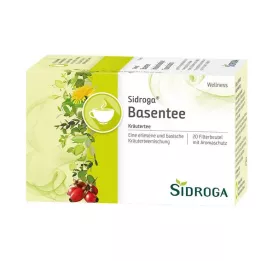 SIDROGA Bolsas de filtro de té Wellness Base, 20 x 1,5 g