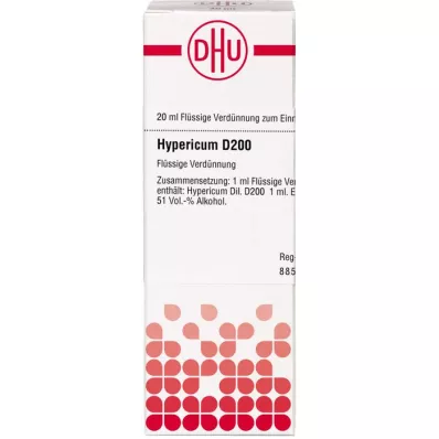 HYPERICUM Dilución D 200, 20 ml HYPERICUM Dilución D 200, 20 ml