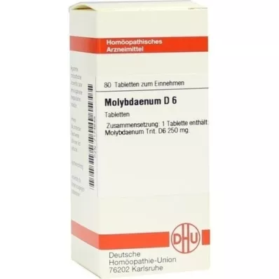 MOLYBDAENUM D 6 tabletas, 80 uds