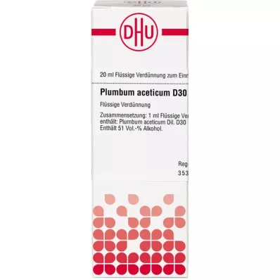 Plumbum Acet D30, 20 ml