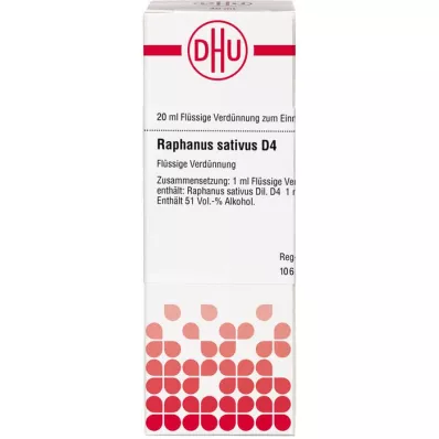 Raphanus sativus D 4, 20 ml Raphanus sativus D 4, 20 ml