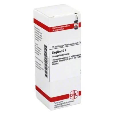 ZINGIBER Dilución D 4, 20 ml ZINGIBER Dilución D 4, 20 ml