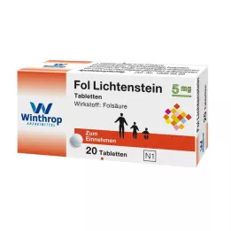 FOL Comprimidos de Lichtenstein de 5 mg, 20 uds