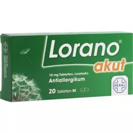 LORANO Tabletas agudas, 20 pz