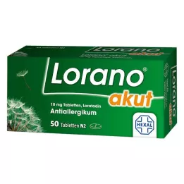 LORANO Comprimidos agudos, 50 uds