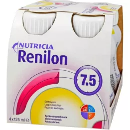 RENILON 7.5 Líquido sabor albaricoque, 4X125 ml