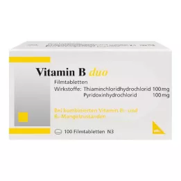 VITAMIN B DUO Comprimidos recubiertos con película, 100 uds