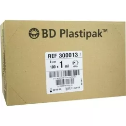 BD PLASTIPAK Tuberkulinspr.1 ml de O.Kanül, 100x1 ml