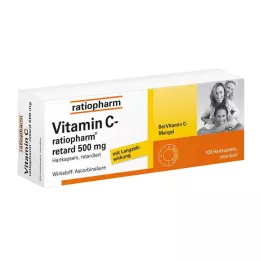 VITAMIN C-RATIOPHARM retard 500 mg cápsulas, 100 uds