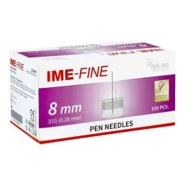 Cánulas de pluma Ime Fine Universal 31g/8mm (100 piezas)