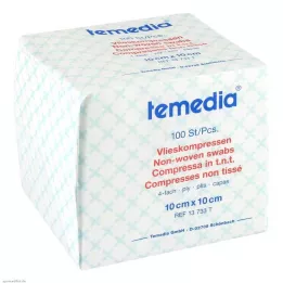 VLIESKOMPRESSEN 10x10 cm, no estéril, 4 capas, 100 uds