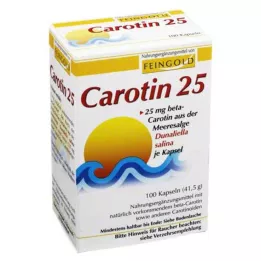 CAROTIN 25 cápsulas de oro fino, 100 uds