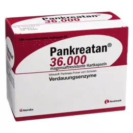 PANKREATAN 36.000 cápsulas duras gastrorresistentes, 200 uds