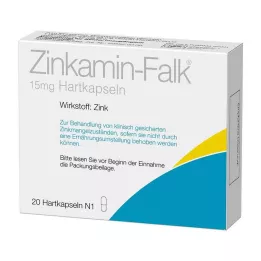 ZINKAMIN Falk 15 mg cápsulas duras, 20 uds