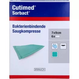 CUTIMED Compresas absorbentes Sorbact 7x9 cm, 6 uds