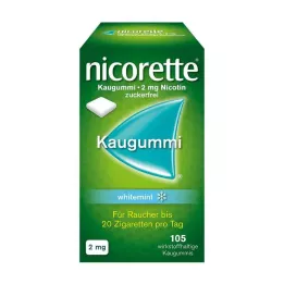 NICORETTE Chicle 2 mg menta blanca, 105 uds