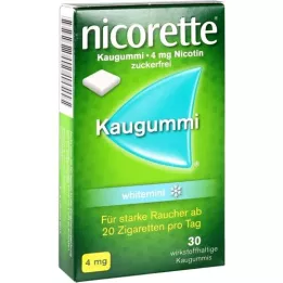NICORETTE Kaugummi 4 mg Whitemint, 30 pz