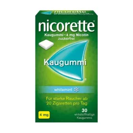 NICORETTE Chicle 4 mg whitemint, 30 uds