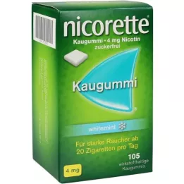 NICORETTE Kaugummi 4 mg Whitemint, 105 pz