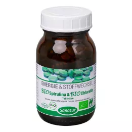BIOSPIRULINA &amp; Biochlorella 2en1 tabletas, 250 pz