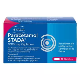 PARACETAMOL STADA Supositorios de 1000 mg, 10 uds