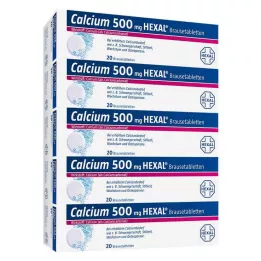 CALCIUM 500 HEXAL comprimidos efervescentes, 100 uds