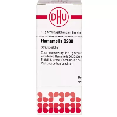HAMAMELIS D 200 glóbulos, 10 g