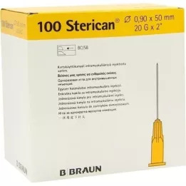 STERICAN Cánulas 20 Gx2 0,9x50 mm, 100 uds