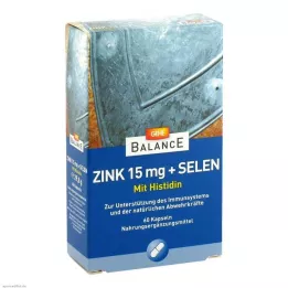 GEHE BALANCE Zinc 15 mg + cápsulas de selenio, 60 pz
