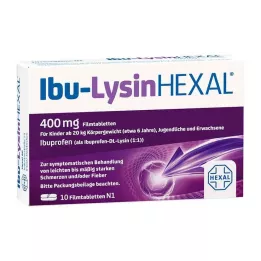 IBU-LYSINHEXAL Comprimidos recubiertos con película, 10 uds