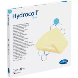 HYDROCOLL Wundverband delgada 15x15 cm, 5 pz