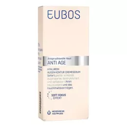 EUBOS Suero en crema antienvejecimiento para el contorno de ojos con ácido hialurónico, 15 ml