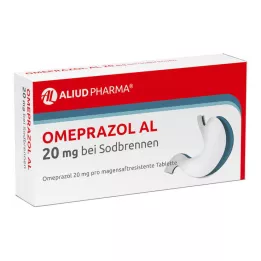 OMEPRAZOL AL Comprimidos de resorción de ácido gástrico sódico de 20 mg, 14 uds
