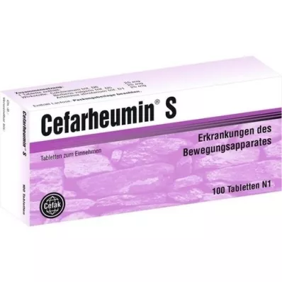 CEFARHEUMIN S tabletas, 100 pz