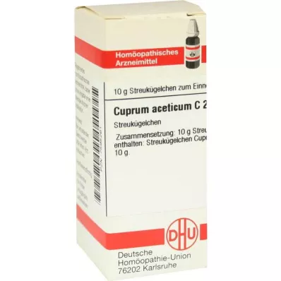 CUPRUM ACETICUM C 200 Glóbulos, 10 g CUPRUM ACETICUM C 200 Glóbulos, 10 g