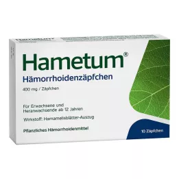 HAMETUM Supositorios para hemorroides, 10 uds