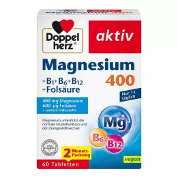 DOPPELHERZ Comprimidos de magnesio de 400 mg, 60 uds