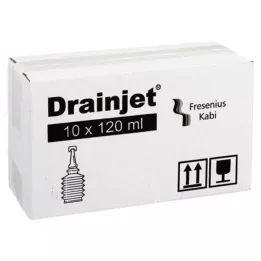FREKA DRAINJET Solución salina al 0,9% ISO, 10X120 ml