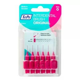 TEPE Interdental brush Original 0.4mm ISO 0 pink, 6 pcs