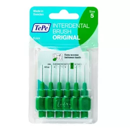 TEPE Interdental brush Original 0.8mm ISO 5 green, 6 pcs