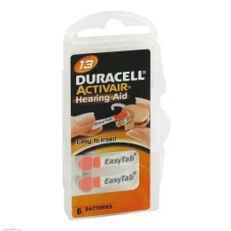 Pilas para audífonos Duracell 13, 6 uds