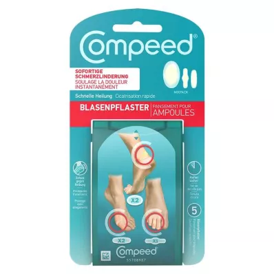 COMPEED Paquete de mezcla de yeso para ampollas, 5 piezas COMPEED Paquete de mezcla de yeso para ampollas, 5 piezas