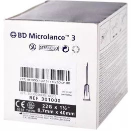 BD MICROLANCE Cánula especial 22 G 1 1/2, 100 pz