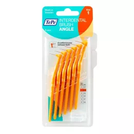 TEPE Cepillo interdental angular 0,45 mm ISO 1 naranja, 6 uds