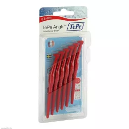 TEPE Cepillo interdental angular 0,5 mm ISO 2 rojos, 6 uds