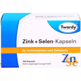 Cápsulas de Zinc + Selenum Twardy, 100 pz