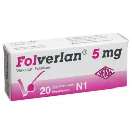 FOLVERLAN Comprimidos de 5 mg, 20 uds