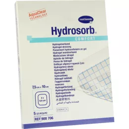 Hydrositor Comfort Wound Asociación 7.5x10cm, 5 pz